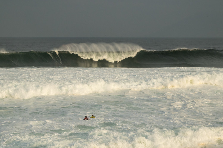 Condições sábado, 1 de agosto em Antofagasta, onda que não cativou Gonçalo Pinheiro (®APB)  