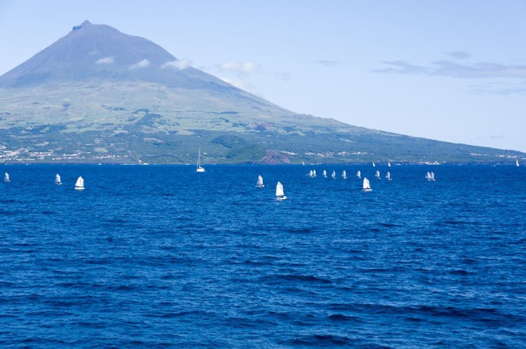 Prova foi disputada por 74 Optimist no Campo de Regatas da Horta, entre o Faial e o Pico (®CNHorta)