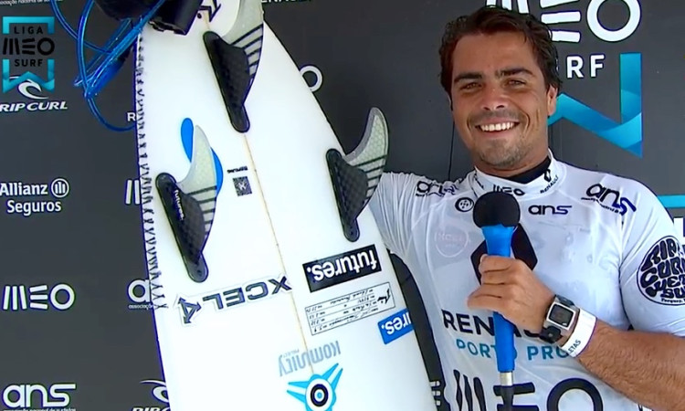 Eduardo Fernandes venceu na Ronda 1. Atleta do Algarve Surf Clube faltou à primeira etapa, em março (®screenshot)